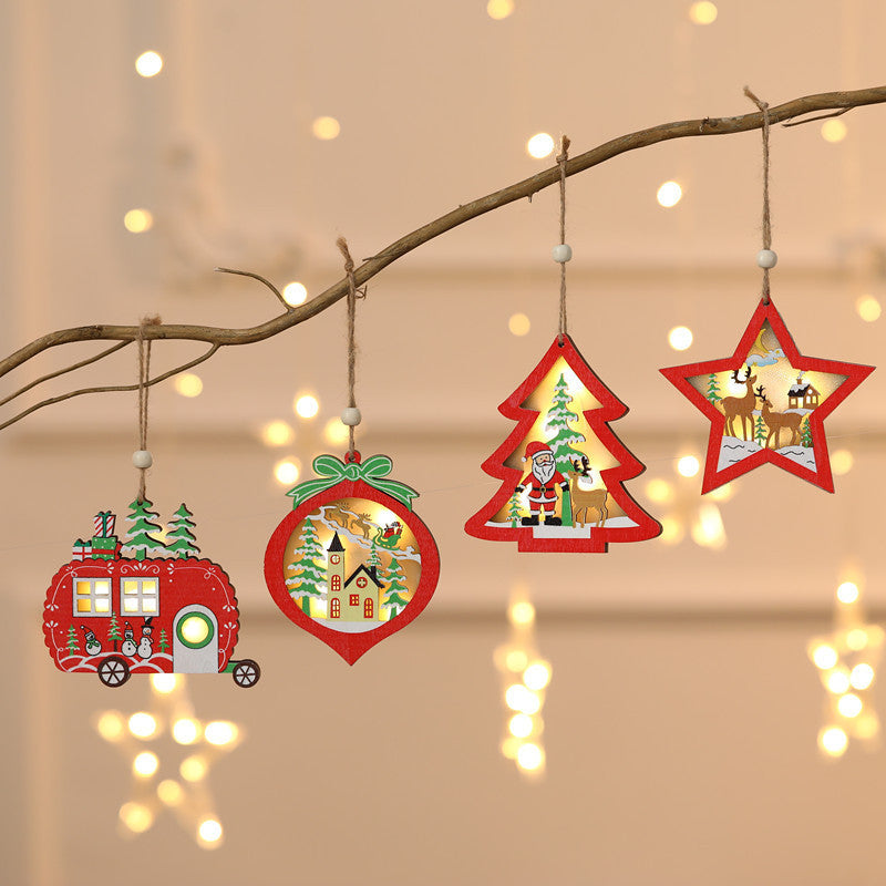 Christmas Wooden Pendant Ornaments