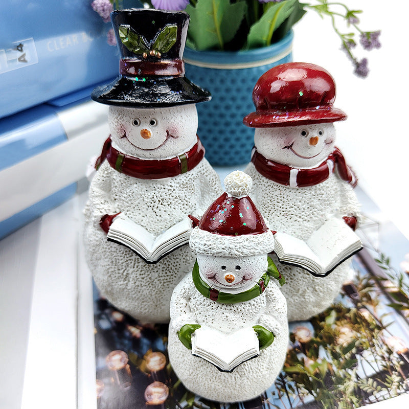 Christmas Snowman Resin Decorations