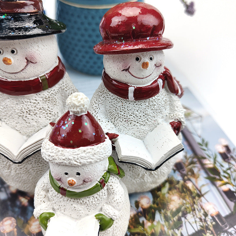 Christmas Snowman Resin Decorations