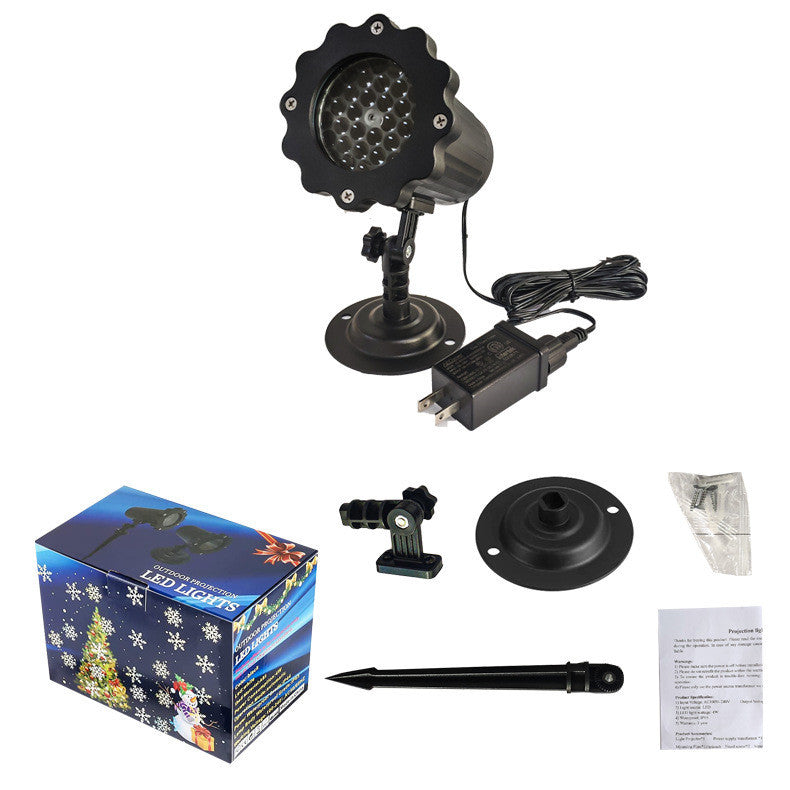 LED Christmas Blizzard Snowflake Laser Light Snowfall Projector