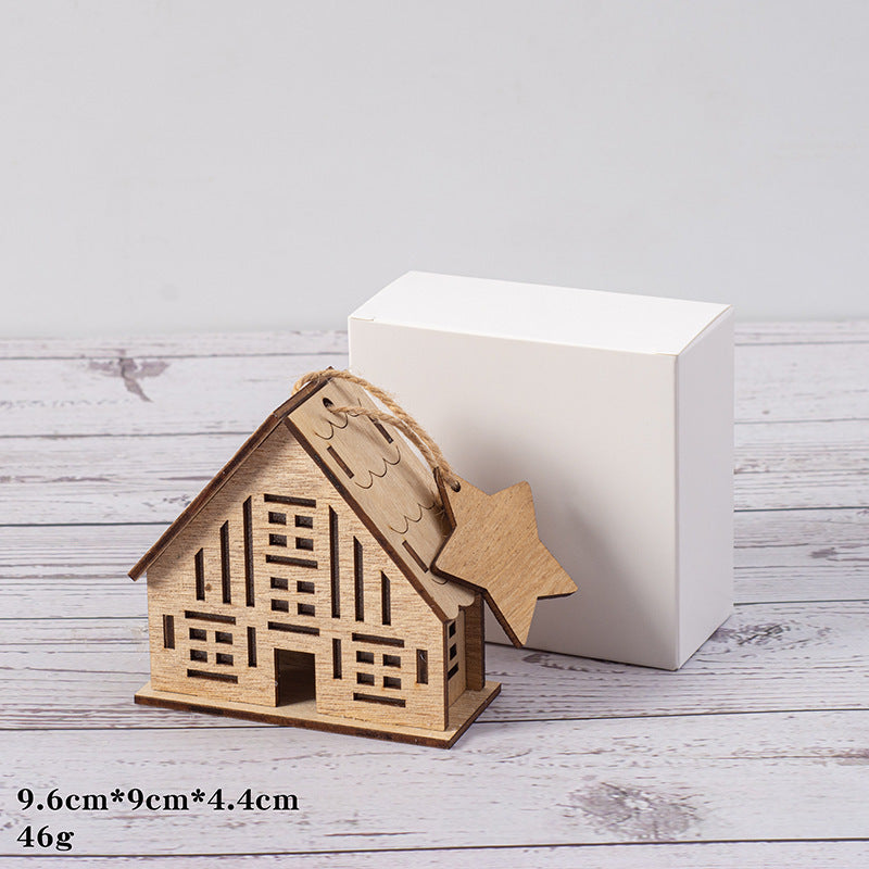 Christmas Wooden Luminous Cabin