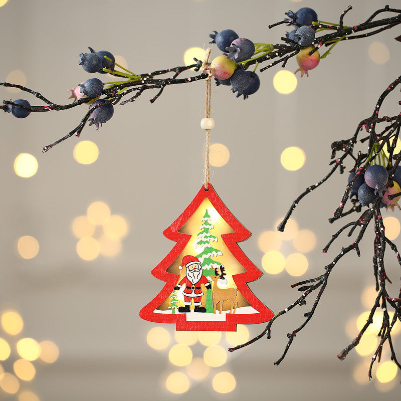 Christmas Wooden Pendant Ornaments