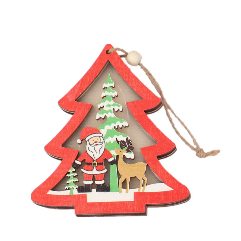 Christmas Wooden Pendant Ornaments