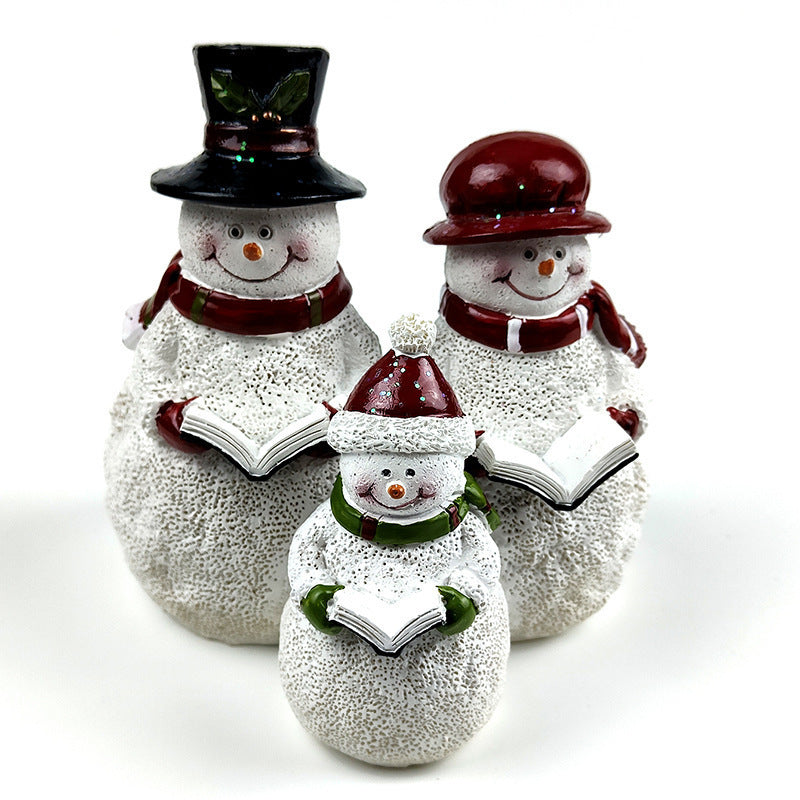 Christmas Snowman Resin Decorations