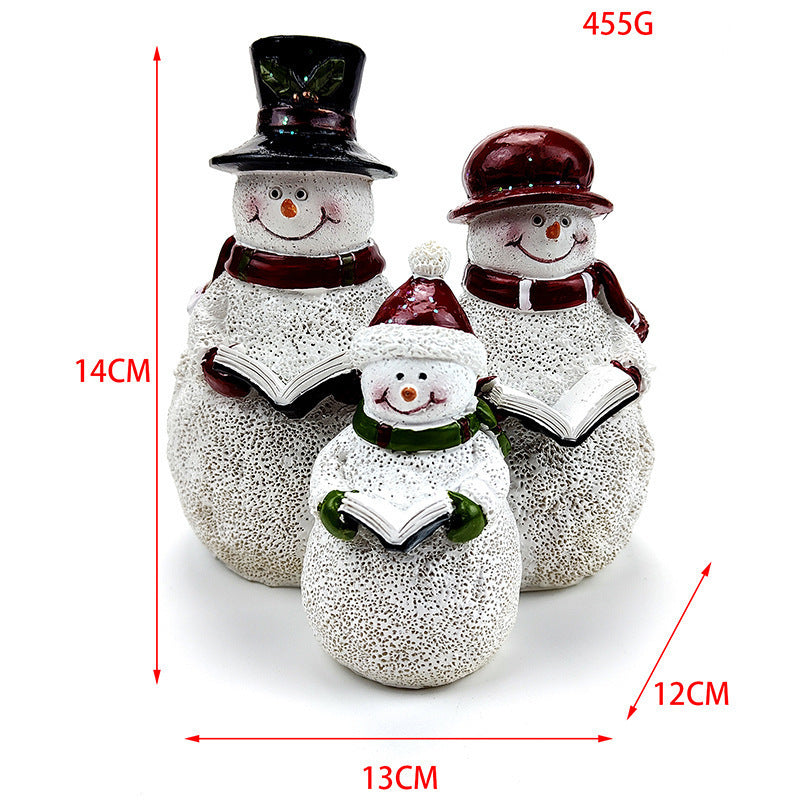 Christmas Snowman Resin Decorations