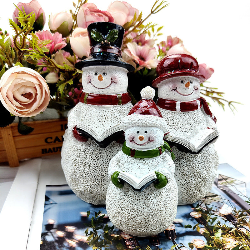 Christmas Snowman Resin Decorations