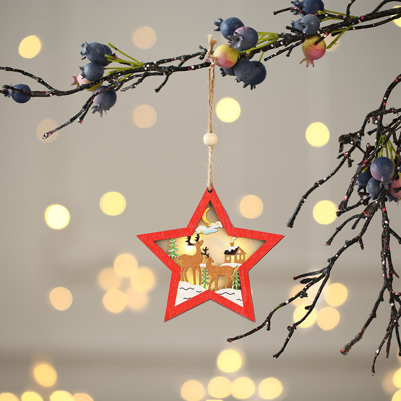 Christmas Wooden Pendant Ornaments