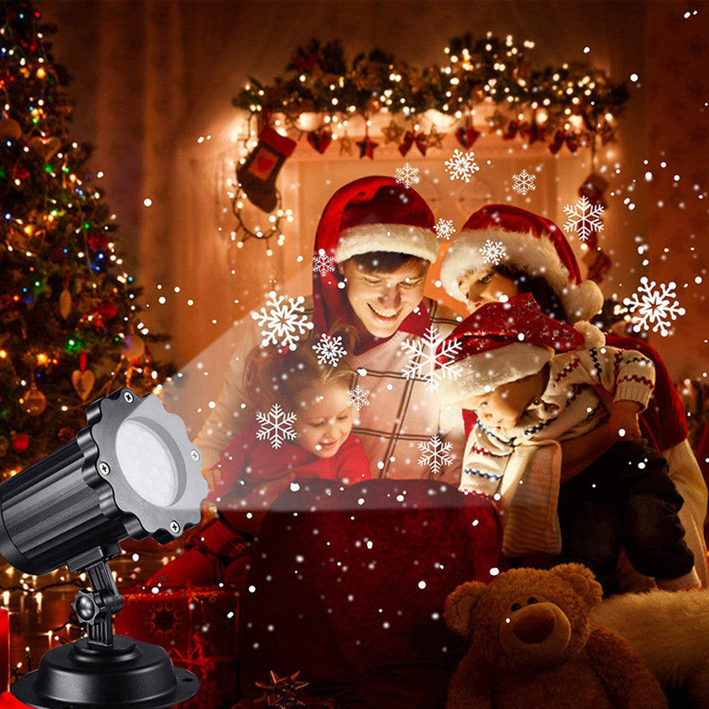 LED Christmas Blizzard Snowflake Laser Light Snowfall Projector