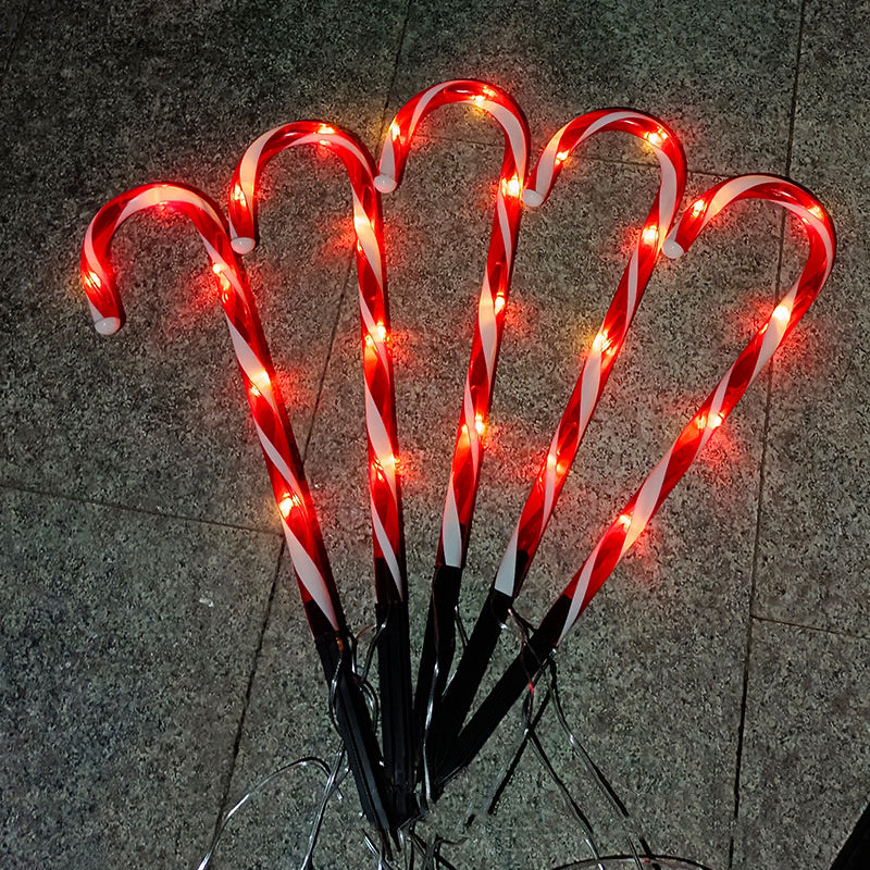 Solar Powered Candy-Cane String Lights